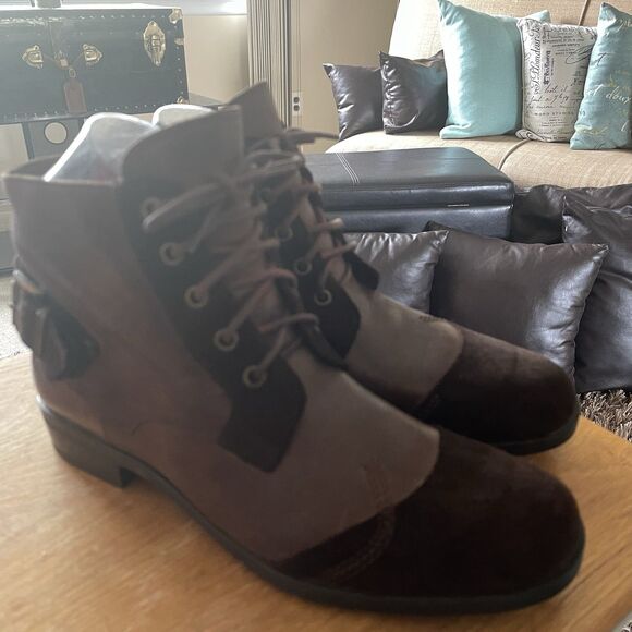 INCI Boot Co. Brown Leather Suede Cap Toe Size 41 Standard Men’s US 9 Preppy main image 9